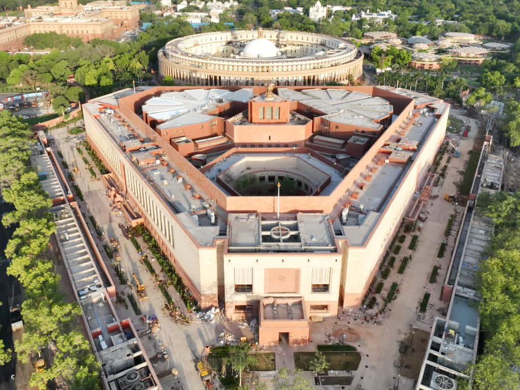 New Parliament Building In New Delhi